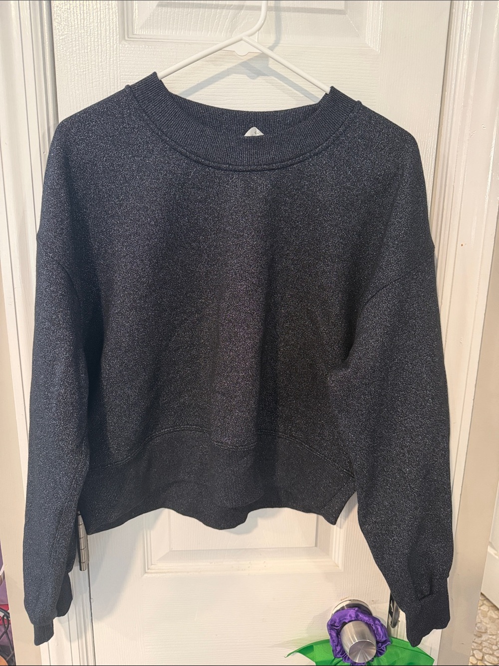 Lululemon Perfectly Oversized
Cropped Crew Spark Black